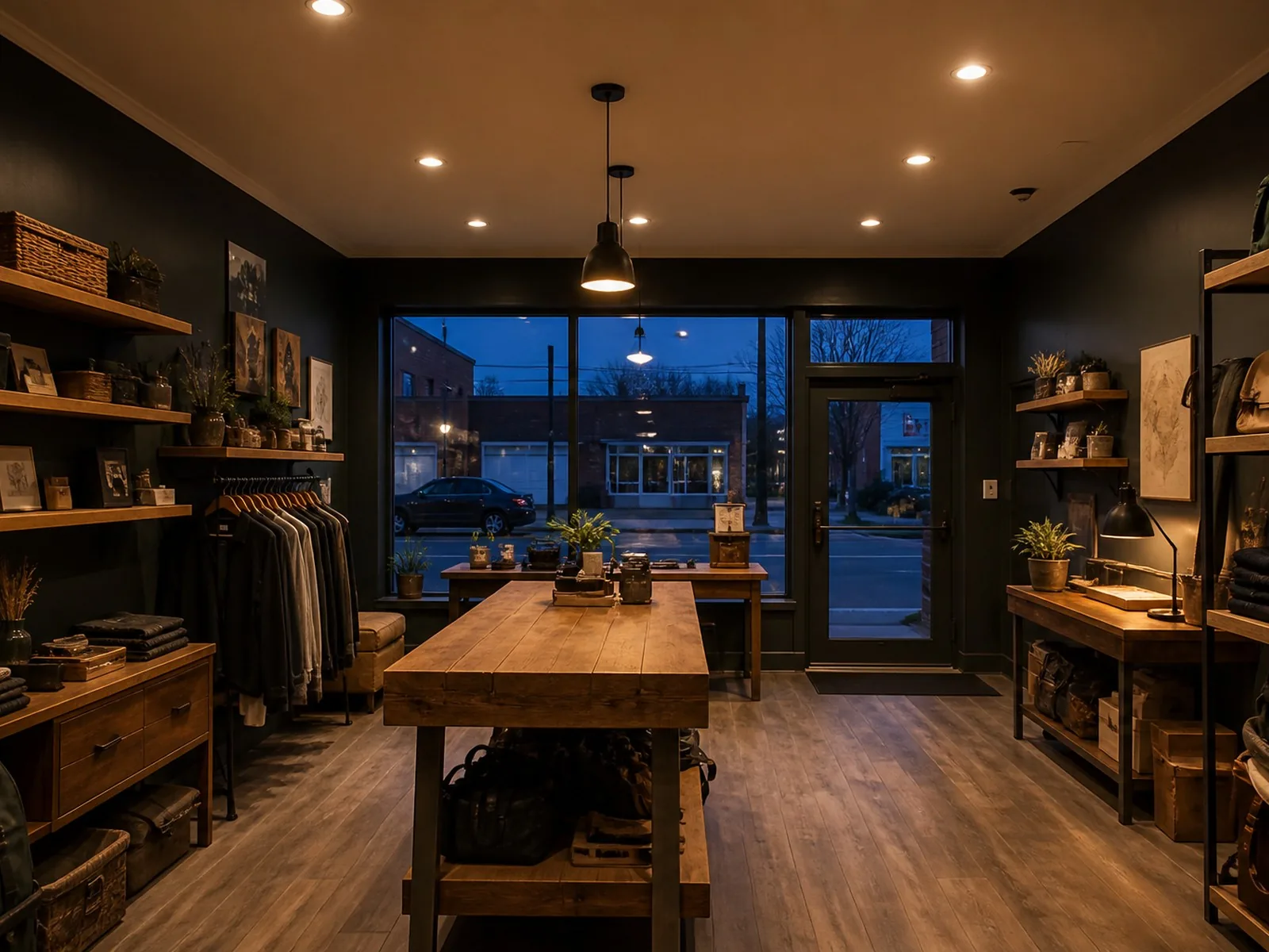 Commercial shop lighting by Reid Electrical Services