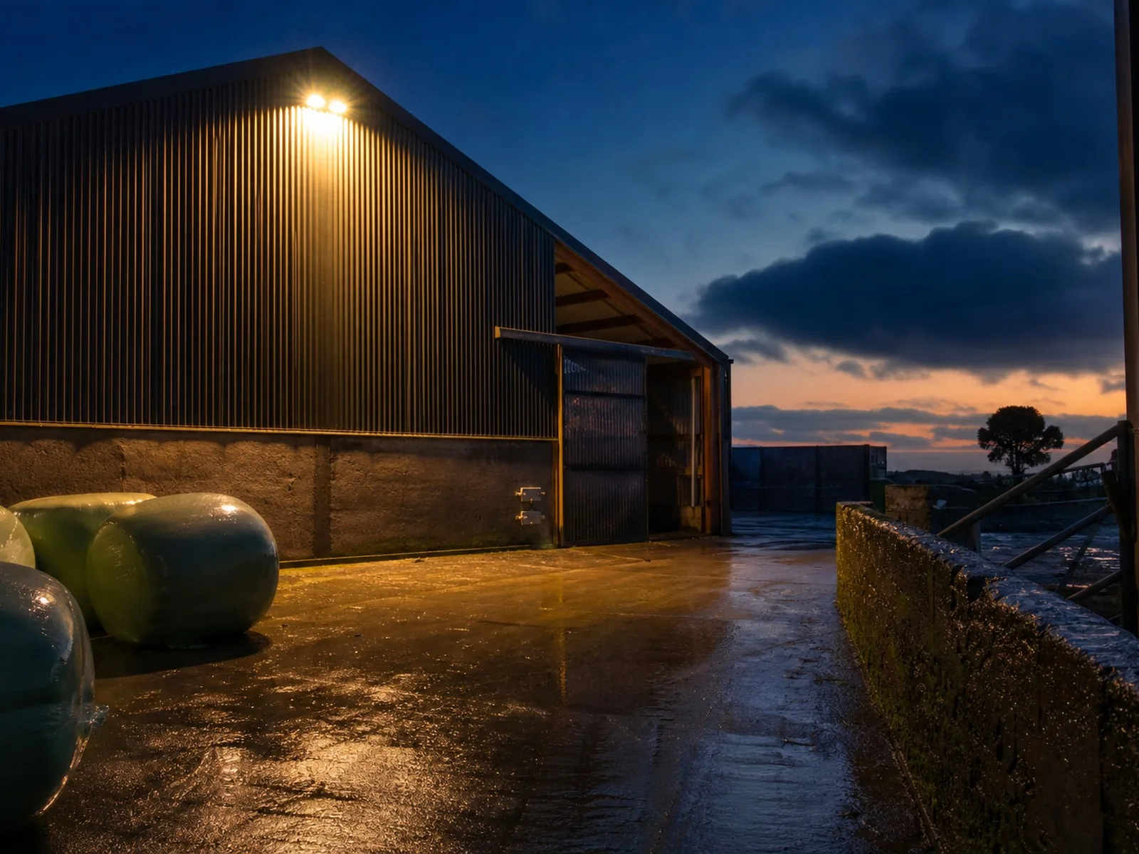 Farm yard lighting, Reid Electrical Services