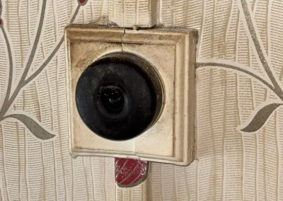 An older rotary light switch in an existing property.
