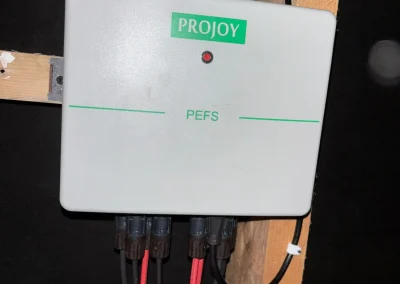 A wall-mounted solar isolation switch.